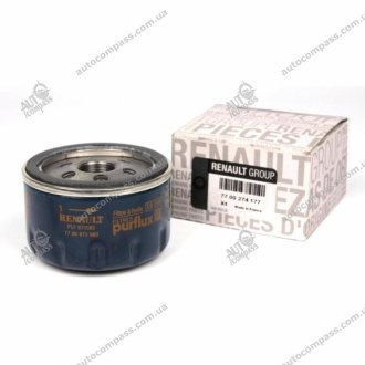 Фільтр масляний Clio, Kangoo, Logan, Scenic Renault 7700274177