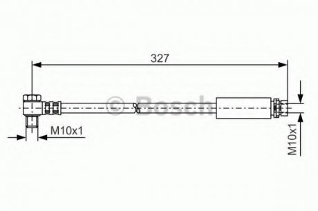 Тормозной шланг Bosch 1987476098 (фото 1)