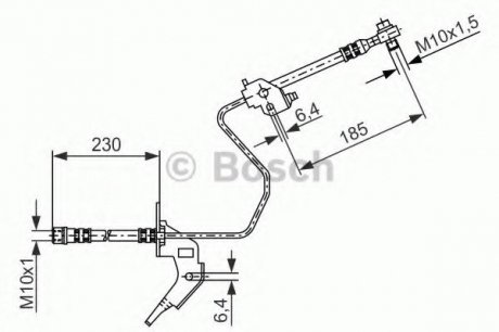 Тормозной шланг Bosch 1987476199 (фото 1)