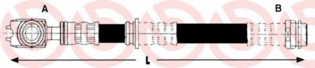 Тормозной шланг BREMBO T85113 (фото 1)