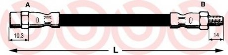 Тормозной шланг BREMBO T85037 (фото 1)