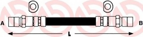 Тормозной шланг BREMBO T24002 (фото 1)