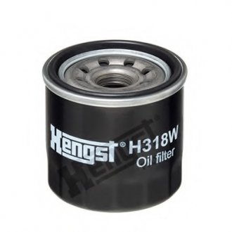 Фільтр масляний Chevrolet Aveo 1.2 08- HENGST H318W (фото 1)