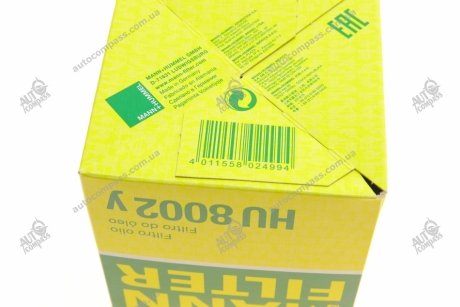 Фильтр масляный MANN HU 8002 Y