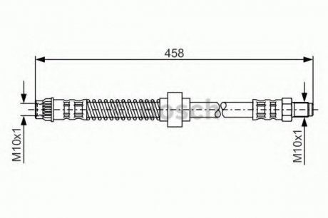 Тормозной шланг Bosch 1987476730 (фото 1)