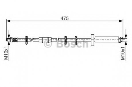 Тормозной шланг Bosch 1987476329 (фото 1)
