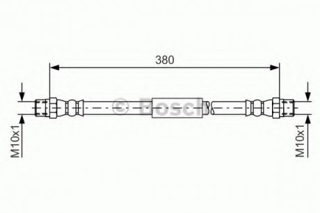 Тормозной шланг Bosch 1987476138 (фото 1)