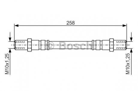 Тормозной шланг Bosch 1987476192 (фото 1)