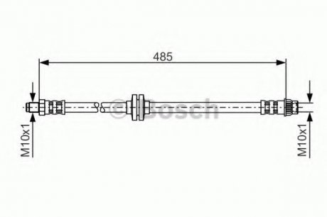 Тормозной шланг Bosch 1987476827 (фото 1)