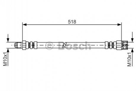 Тормозной шланг Bosch 1987481007 (фото 1)