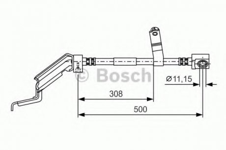 Тормозной шланг Bosch 1987476866 (фото 1)