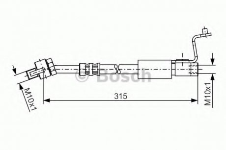 Тормозной шланг Bosch 1987476812 (фото 1)