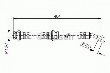 Тормозной шланг Bosch 1987476801 (фото 1)