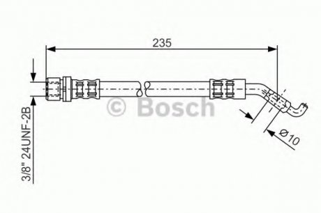 Тормозной шланг Bosch 1987476207 (фото 1)