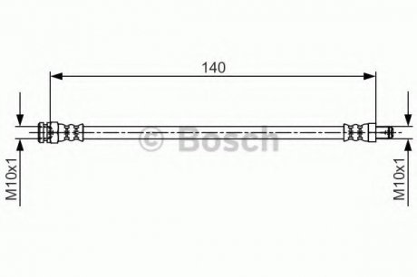 Тормозной шланг Bosch 1987481706 (фото 1)