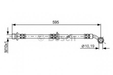 Тормозной шланг Bosch 1987481027 (фото 1)