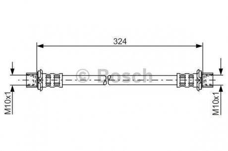 Тормозной шланг Bosch 1987481016 (фото 1)