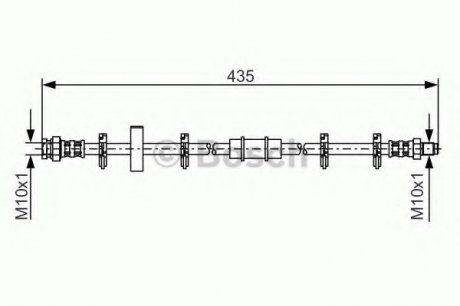 Тормозной шланг Bosch 1987476442 (фото 1)