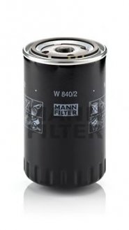 Фільтр масляний двигуна (вир-во) MANN W 840/2 (фото 1)