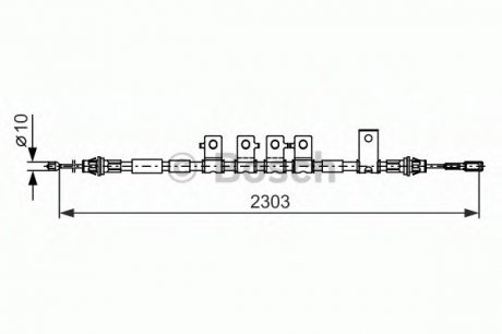 Трос тормозной Bosch 1987482403 (фото 1)