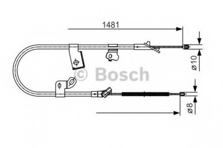 Трос тормозной Bosch 1987477919 (фото 1)