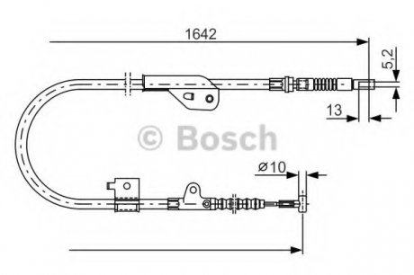 Трос тормозной Bosch 1987477981 (фото 1)
