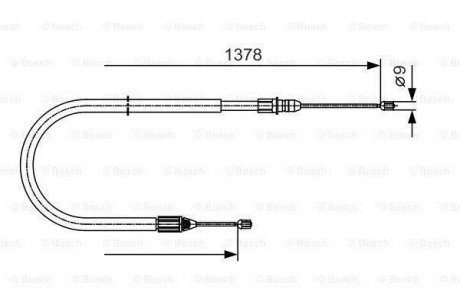 Трос тормозной Bosch 1987482041 (фото 1)