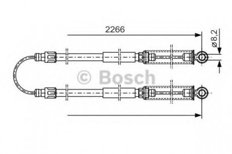 Трос тормозной Bosch 1987482047 (фото 1)