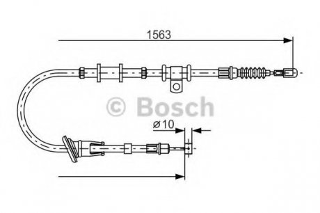 Трос тормозной Bosch 1987482064 (фото 1)