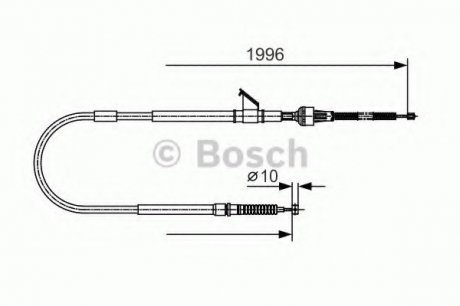 Трос тормозной Bosch 1987482068 (фото 1)