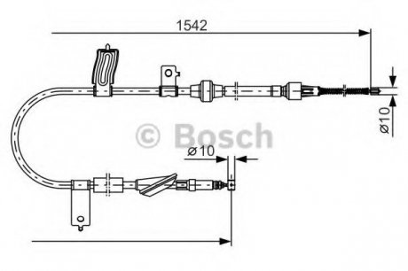 Трос тормозной Bosch 1987482084 (фото 1)