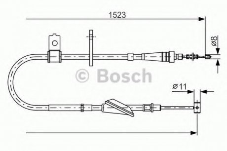 Трос тормозной Bosch 1987482092 (фото 1)