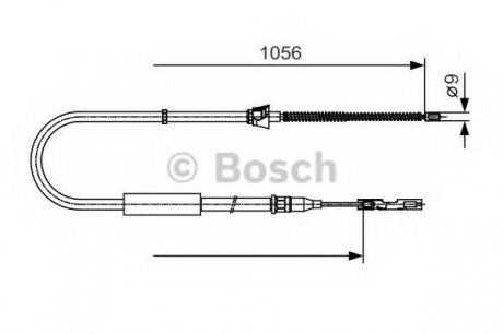 Трос тормозной Bosch 1987482125 (фото 1)