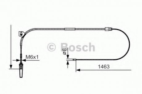 Трос тормозной Bosch 1987482130 (фото 1)