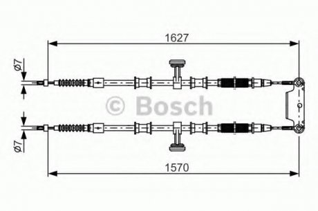 Трос тормозной Bosch 1987482147 (фото 1)