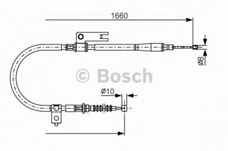 Трос тормозной Bosch 1987482153 (фото 1)
