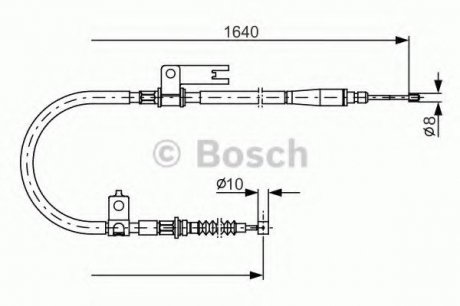 Трос тормозной Bosch 1987482154 (фото 1)