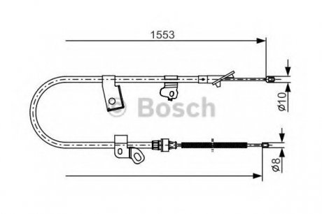 Трос тормозной Bosch 1987482156 (фото 1)