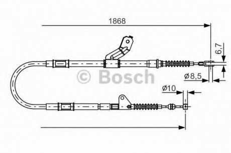 Трос тормозной Bosch 1987482158 (фото 1)