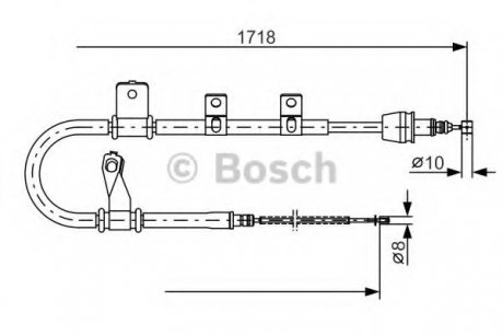 Тормозной трос Bosch 1987482075 (фото 1)