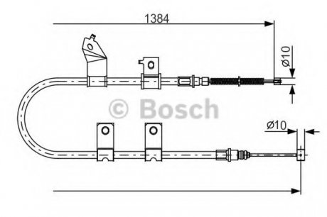 Тормозной трос Bosch 1987482082 (фото 1)
