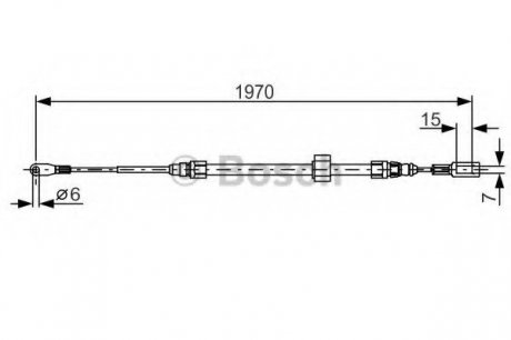 Тормозной трос Bosch 1987482131 (фото 1)