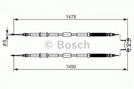 Тормозной трос Bosch 1987482282 (фото 1)