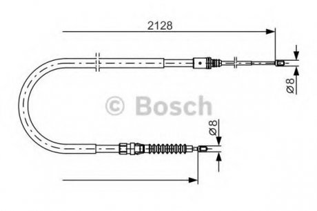 Тормозной трос Bosch 1987482324 (фото 1)