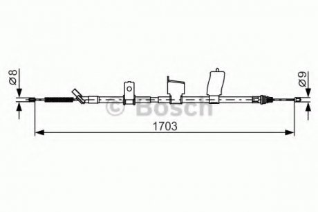 Тормозной трос Bosch 1987482338 (фото 1)