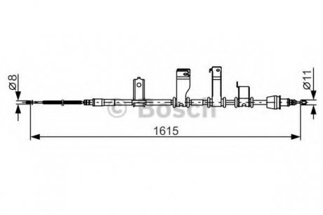 Тормозной трос Bosch 1987482349 (фото 1)