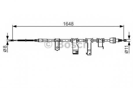 Тормозной трос Bosch 1987482350 (фото 1)