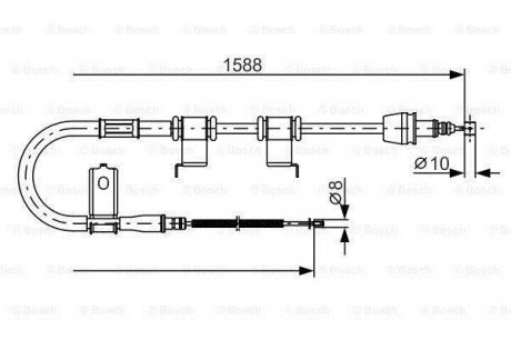Тормозной трос Bosch 1987482359 (фото 1)