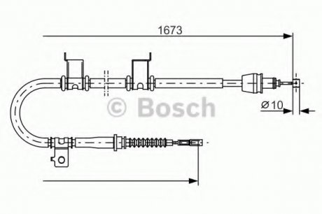 Тормозной трос Bosch 1987482361 (фото 1)