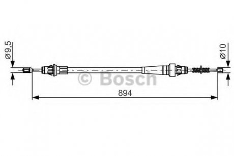 Тормозной трос Bosch 1987482365 (фото 1)